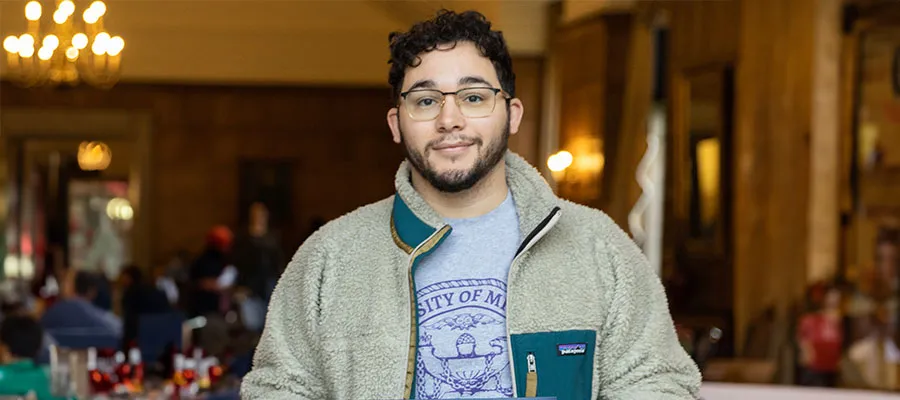 Liliam Clavijo Hernandez, Vivian M. Fernandez, and Daniel Roque-Coplin were the recipients of the Juan Luis Tienda Scholarship from the Latino Law Students Association. Clavijo (left) and Fernandez received their awards at the Tienda Banquet on March 31. Roque-Coplin is pictured at an end-of-semester ceremony for the Law School’s student award winners. This summer, Clavijo is a civil rights litigation clerk with the Public Rights Project, Fernandez is a summer associate and 1L Diversity Fellow in the New Yo