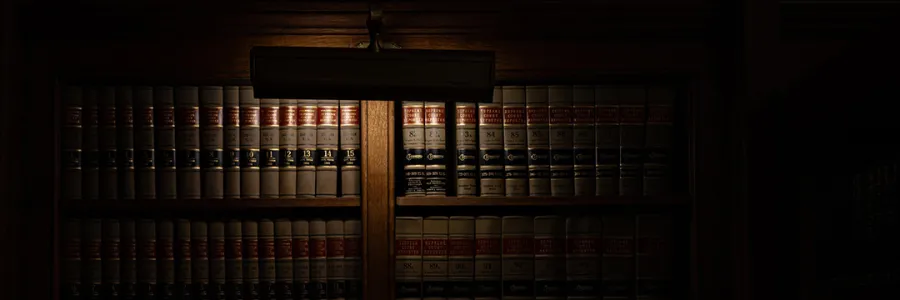 A row of books in the Reading Room