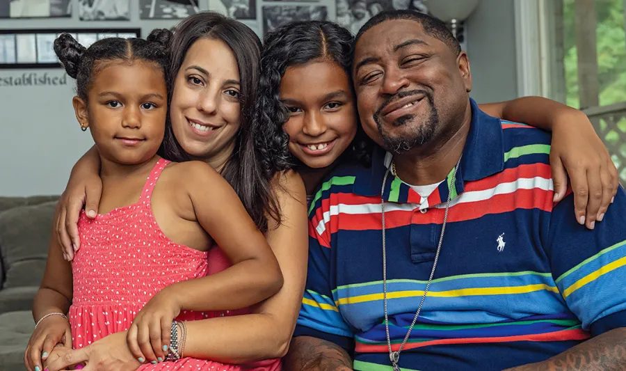 Robert Williams with family