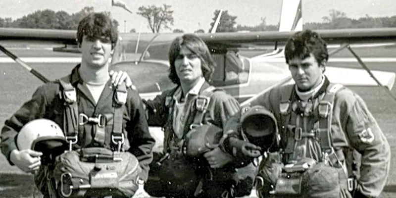 Kevin Ruf, ’87, and John Zavitsanos, ’87