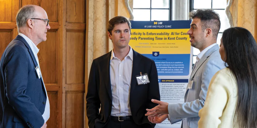 AI clinic students present their findings