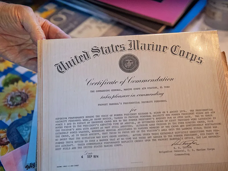 Spring 2023 Feature Jeff Titus Gallery 2 002 Jeff Titus's Certificate of Commendation from the US Marine Corps