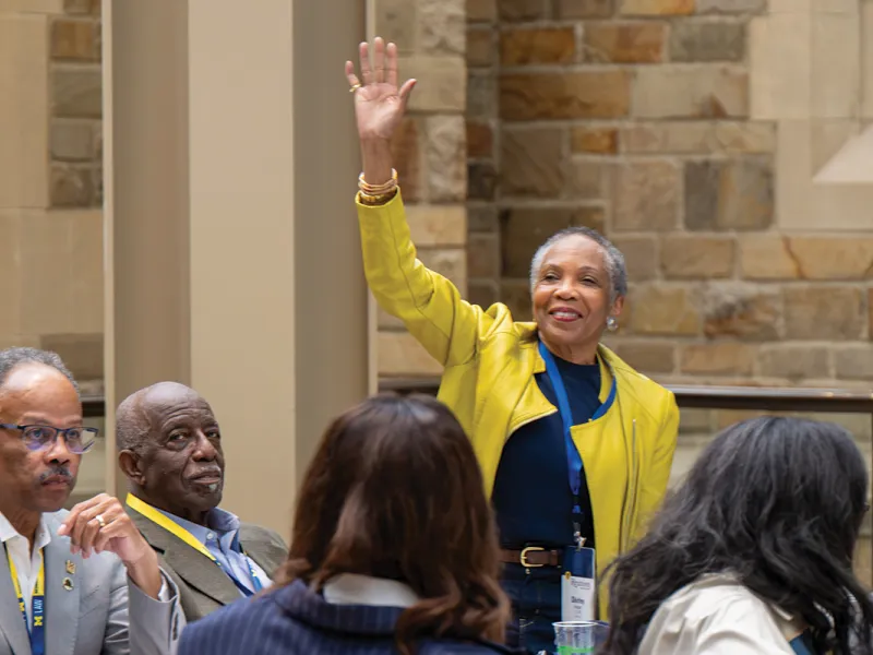 2026 Black Alumni Reunion Alumni Raises Hand