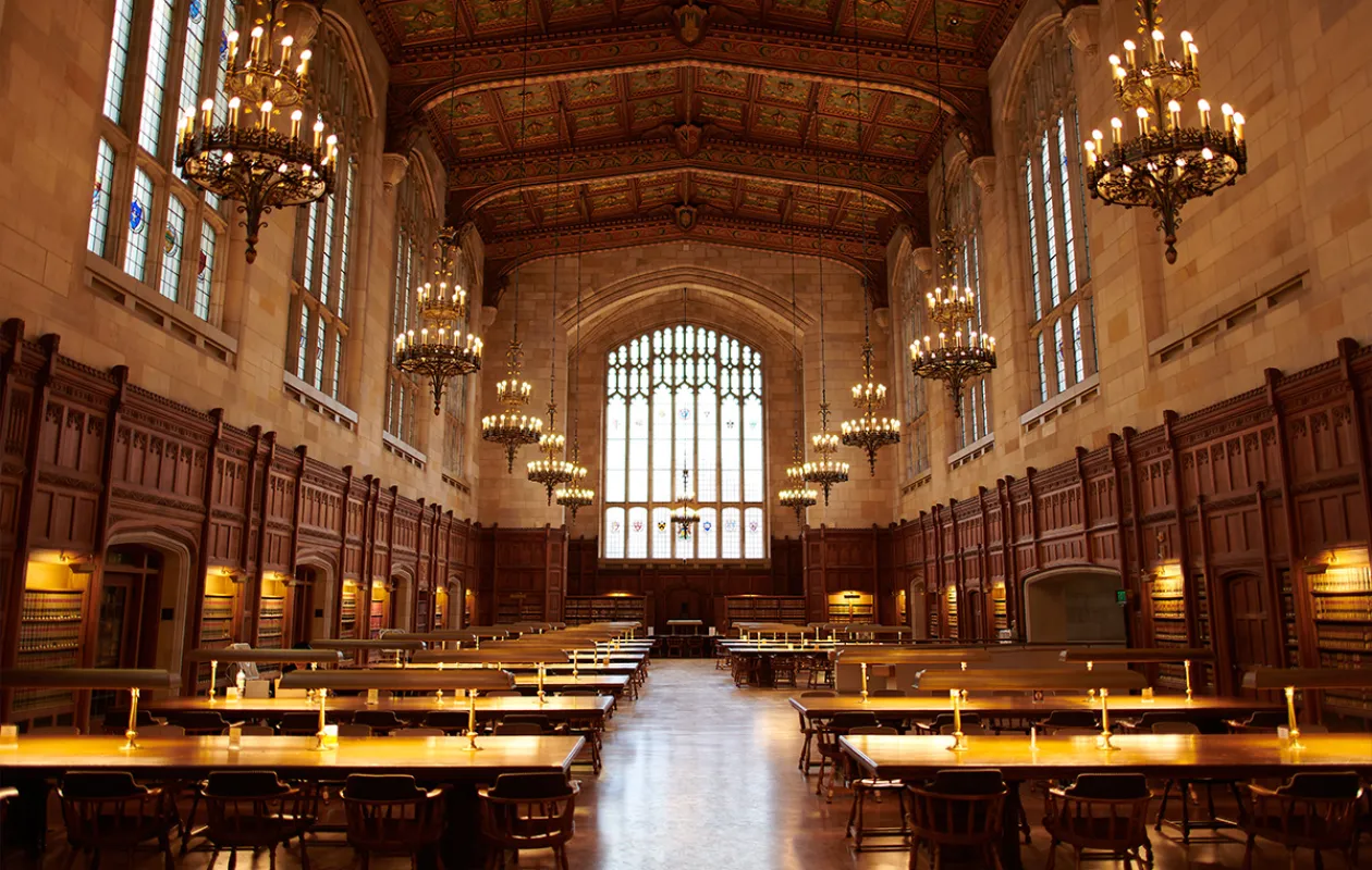Beauty Image of the inside of the Law School Reading Room