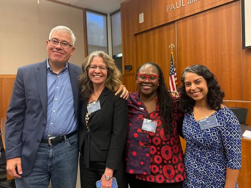 Gabriel J. Chin and three other alumni connected at a recent conference at UC Davis.