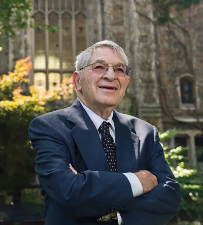 Doug Kahn in front of law building