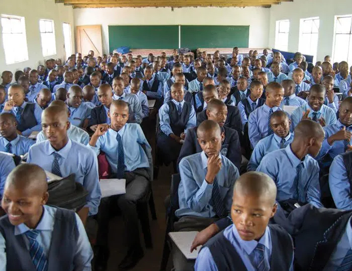 Students at St. Patrick’s Junior Secondary School in Libode.