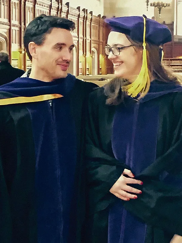 Davis and McNeil at their Law School graduation in 2014.