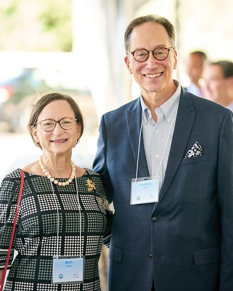 Jonathan D. Lowe, ’76, and his wife, Beth.