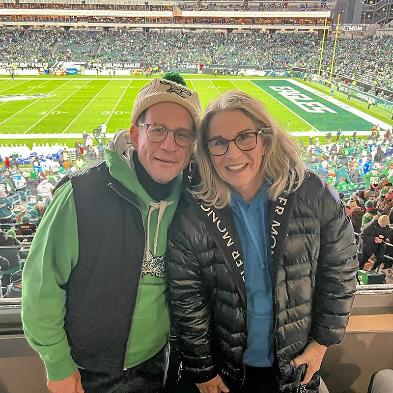 Arn Tellem, ’79, and his wife, Nancy Tellem