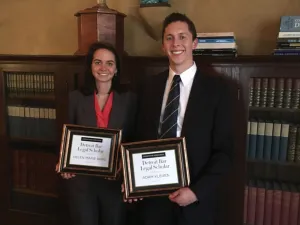 Legal Writing Contest Recipients posing with awards