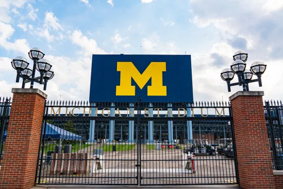 Front gates of the Michigan Stadium