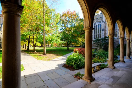 Beauty image of the architecture in the Law Quad