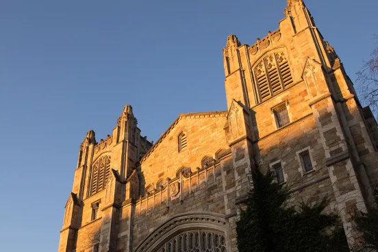Beauty image of the Law School Reading Room at Sunset 