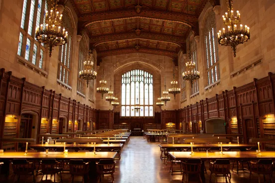 Beauty Image of the inside of the Law School Reading Room