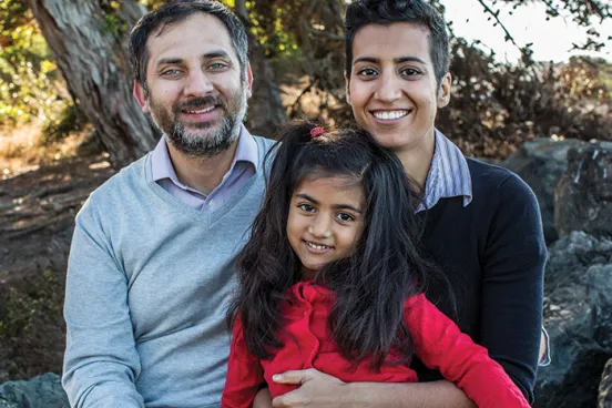 Fiza Quraishi, ’07 and family. 