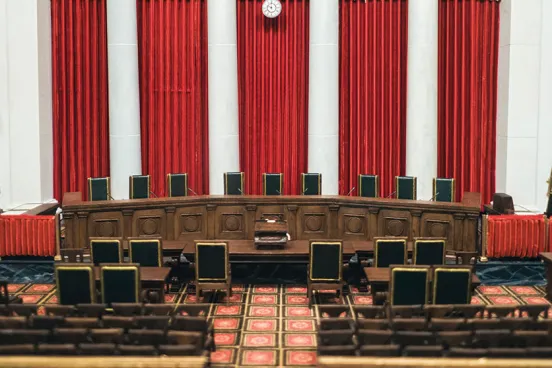 Interior view of the Supreme Court