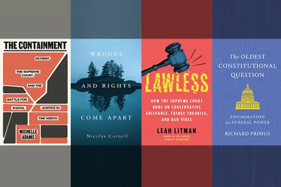 Book covers of recent faculty publications Book covers of recent faculty publications