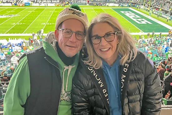 Arn Tellem, ’79, and his wife, Nancy Tellem