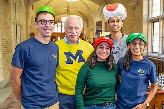 John Nannes with Nannes 3L Challenge committee members in 2019