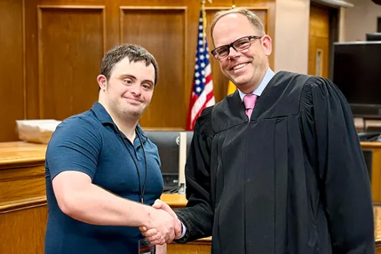 The Hon. J. Chris Larson, ’99 and Andrew