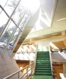 Beauty image of the underground library at Michigan Law