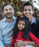 Fiza Quraishi, ’07 and family. 