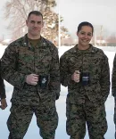 Joe Neely celebrated his six-year anniversary as a Marine with 3 other Marine's 