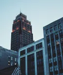 Skyline view of Detroit
