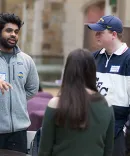 Students at Clinic Fair